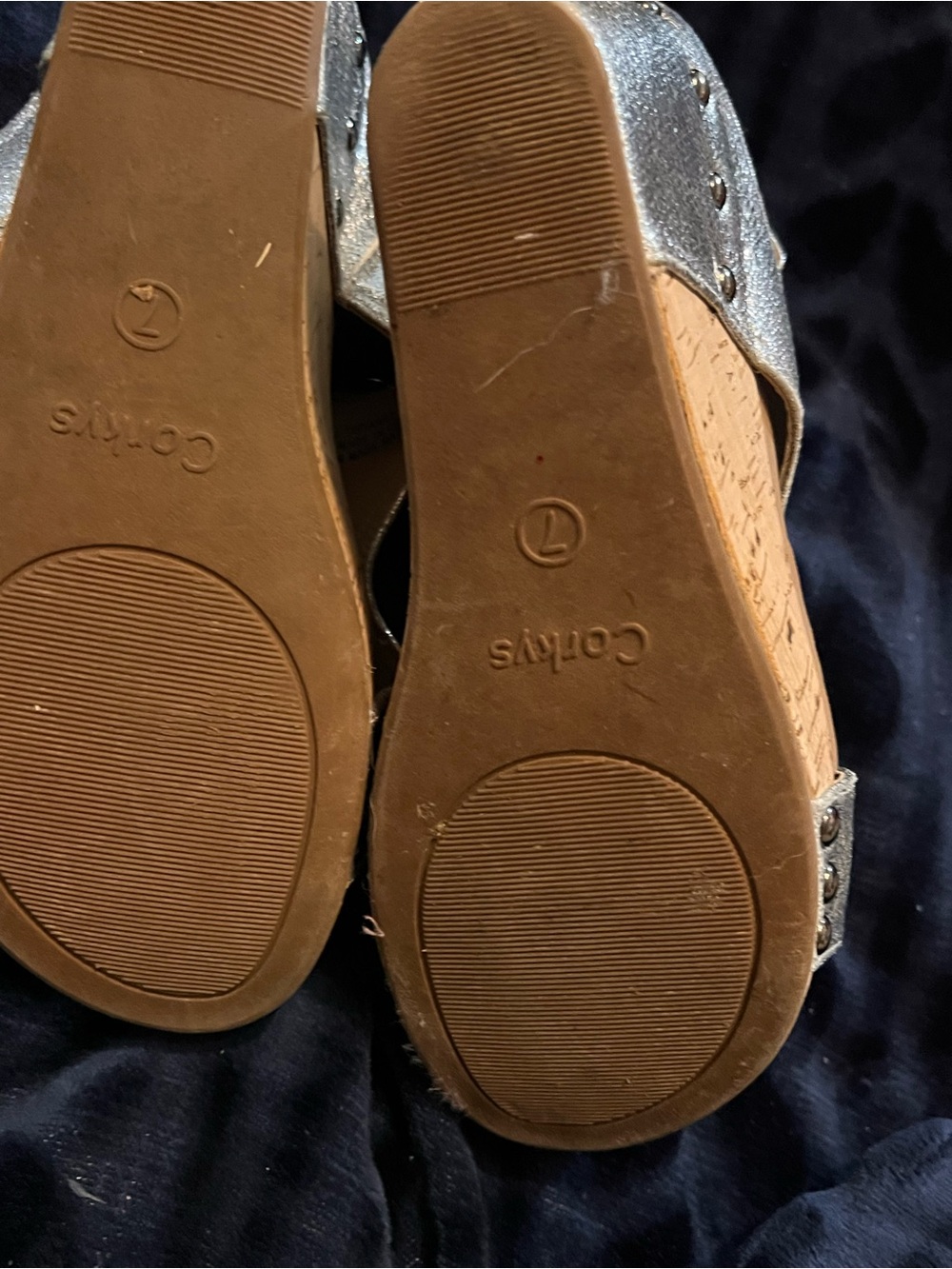Corkys Wedge Sandals - Red and Silver - Picture 8 of 8
